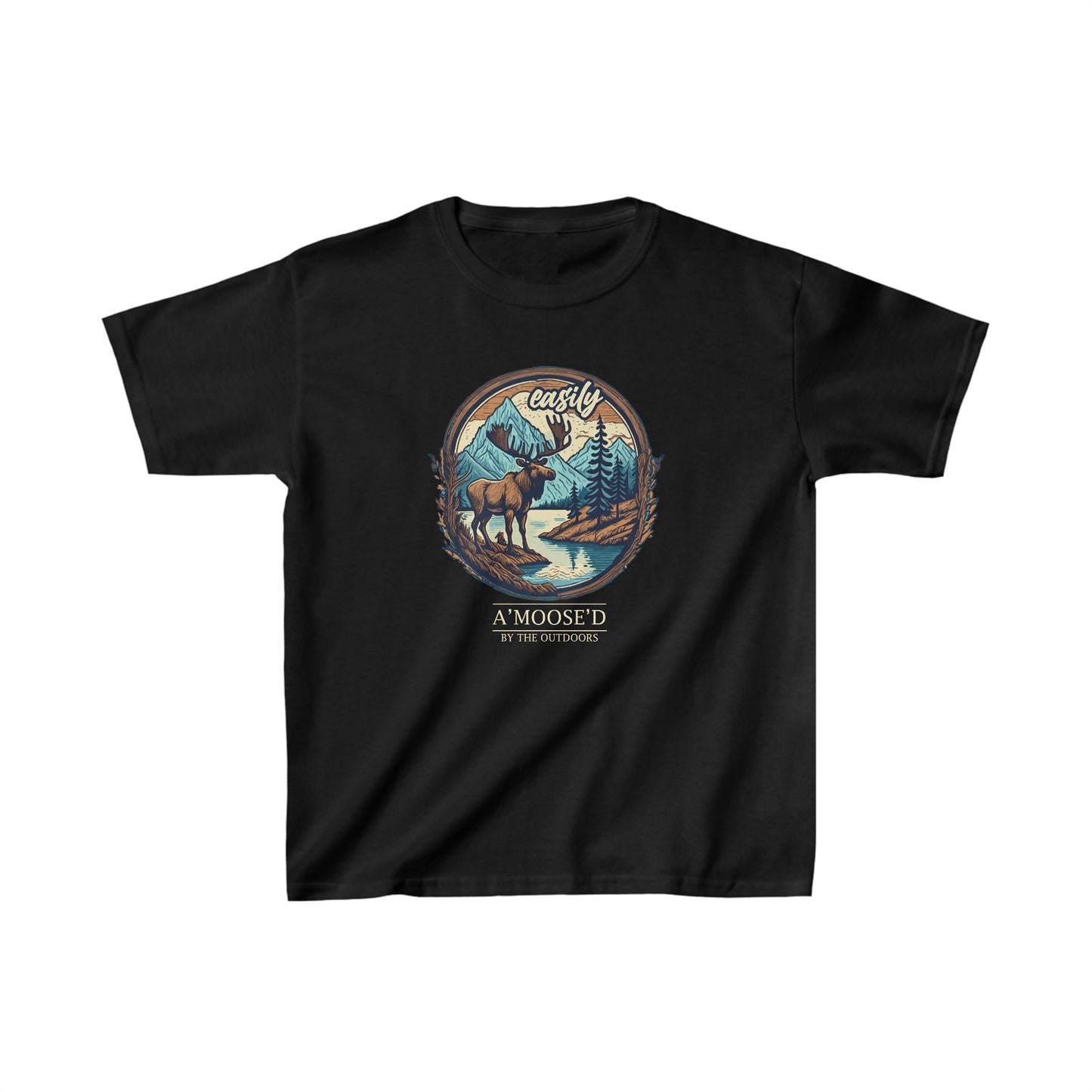 Nature's A'moose'ment: Sasquatchin' Adventure Youth Tee