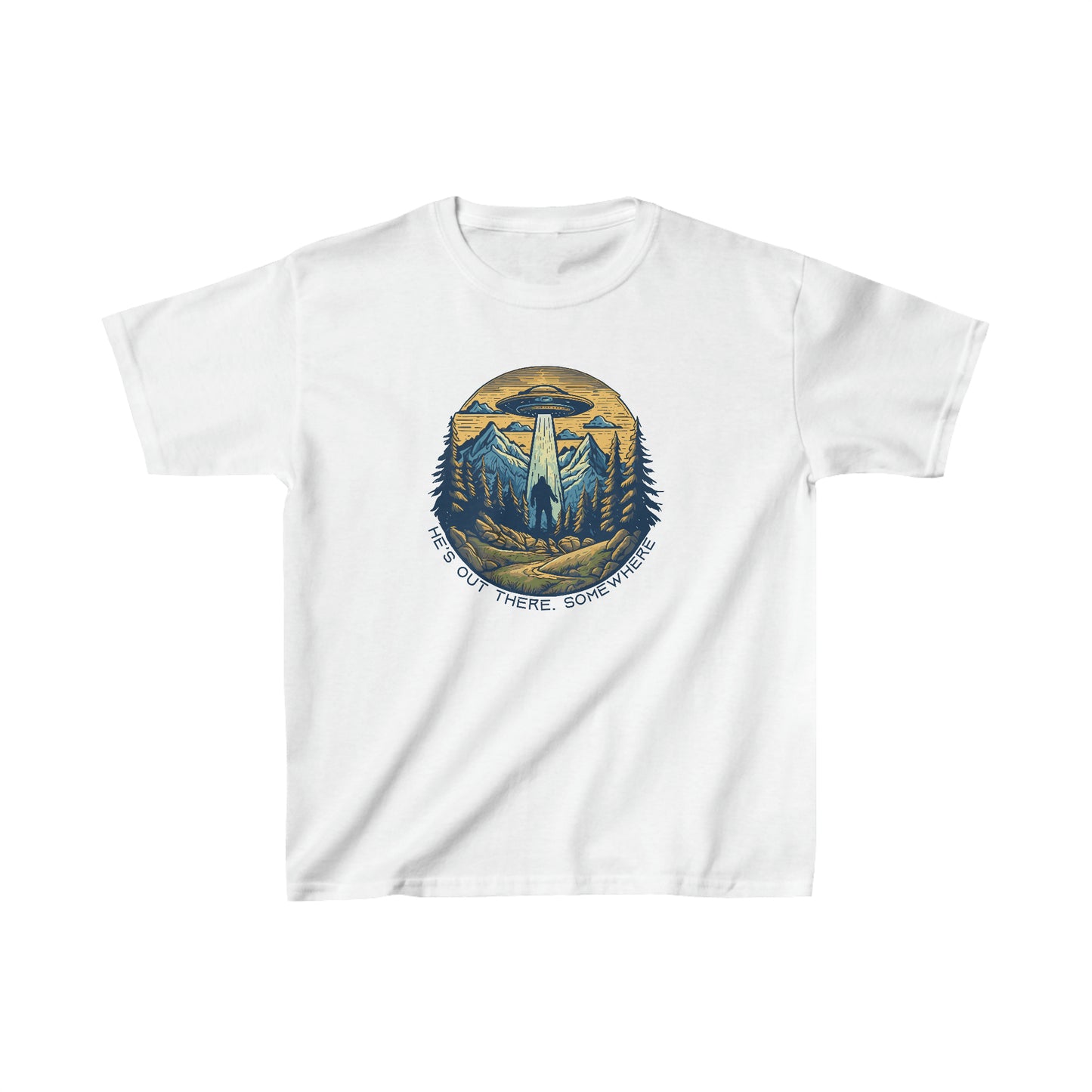 Bigfoot's UFO Escape: Sasquatchin' Adventure Youth Tee