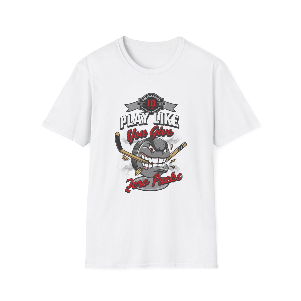 Hockey Mascot 'Play Like You Give Zero F*cks' T-Shirt