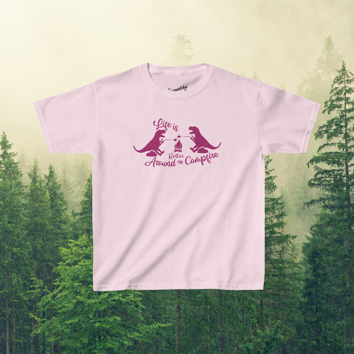 Roasty Toasty T-Rex: Sasquatchin' Adventure Youth Tee