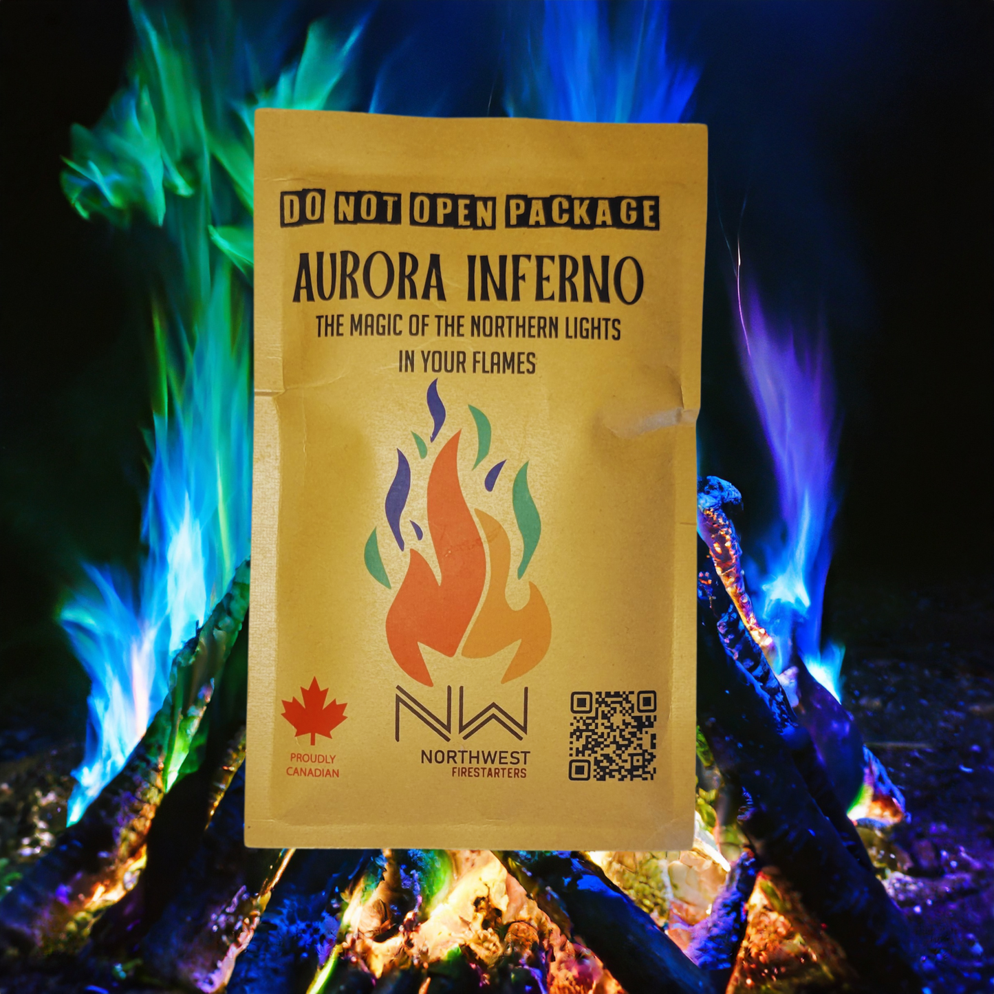 Aurora Inferno Campfire Color-Changing Pack – transforms campfire flames