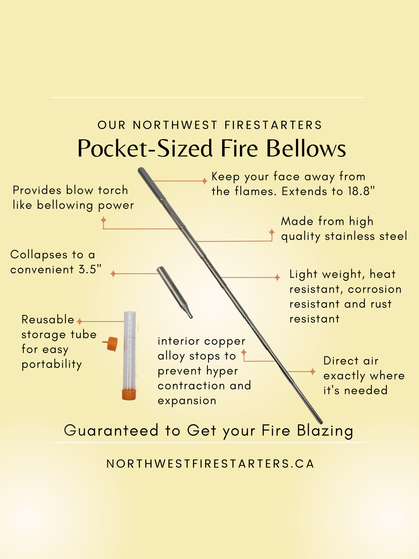 Pocket Sized Fire Bellows